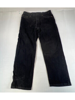 Levis 550 Vintage Men 40x32 Black Relaxed Fit Denim Jeans
